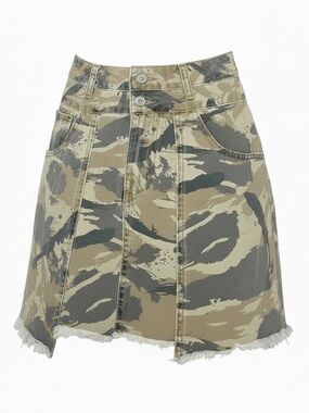POL Camouflage A-Line Mini Skirt